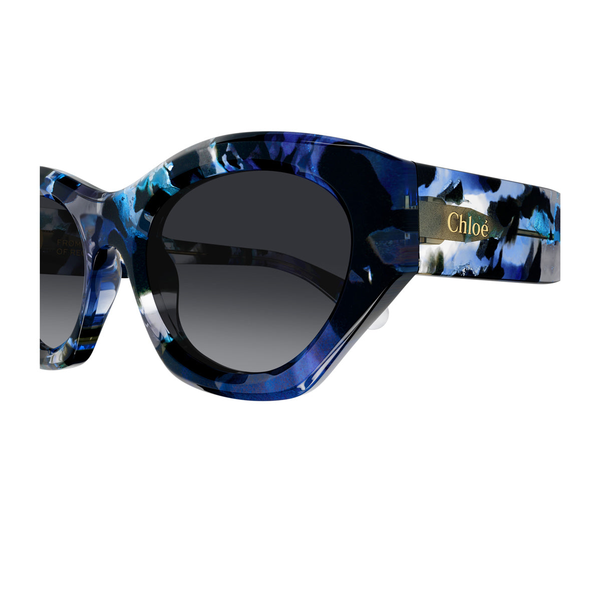 Chloé CH0220S Linea Gayia 009 Blue Grey Blu Recycled Acetate Occhiali Da Sole