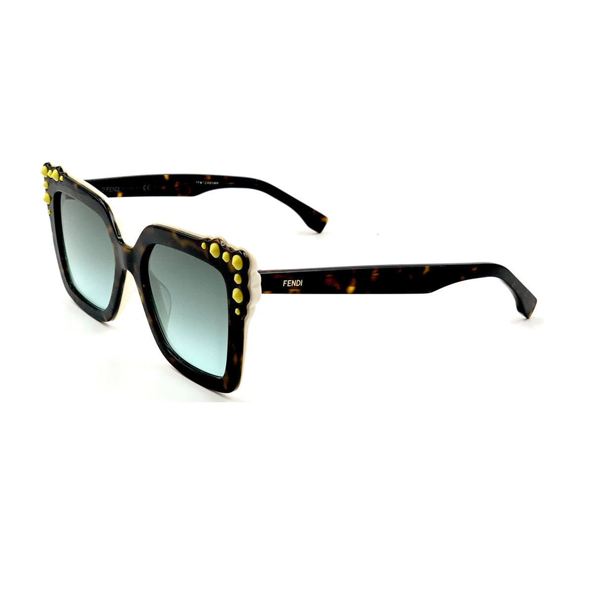 Ff 0260-s C9K-EQ HAVANA WHITE Marrone Celluloid Occhiali Sole