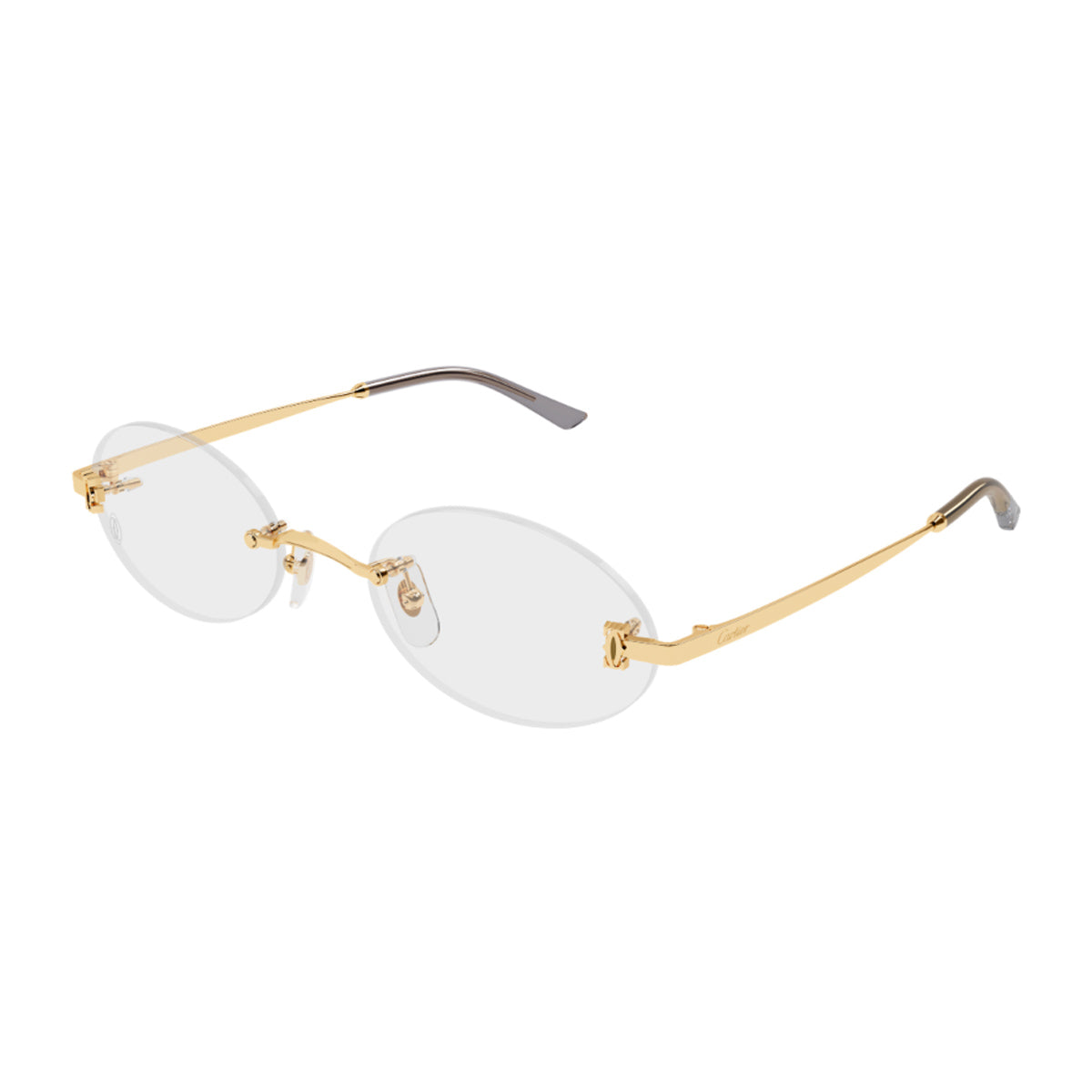 Cartier CT0594O Double C de 001 Gold Oro Metal Occhiali Da Vista