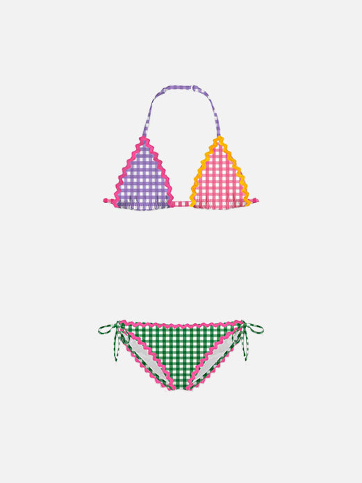 Girl Bikini With Wave Trim