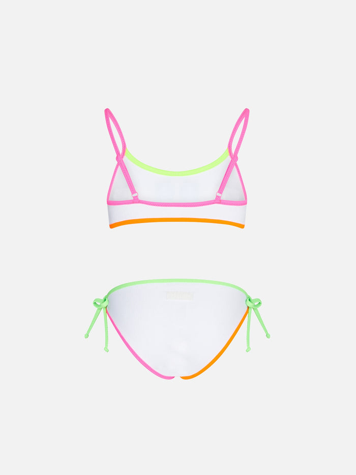Girl White Bralette Bikini __single__