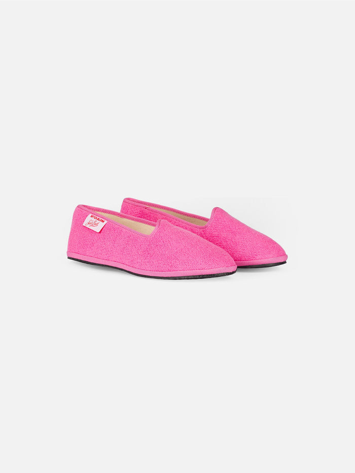 Girl Pink Terry Slipper Loafer | My Chalom Special Edition