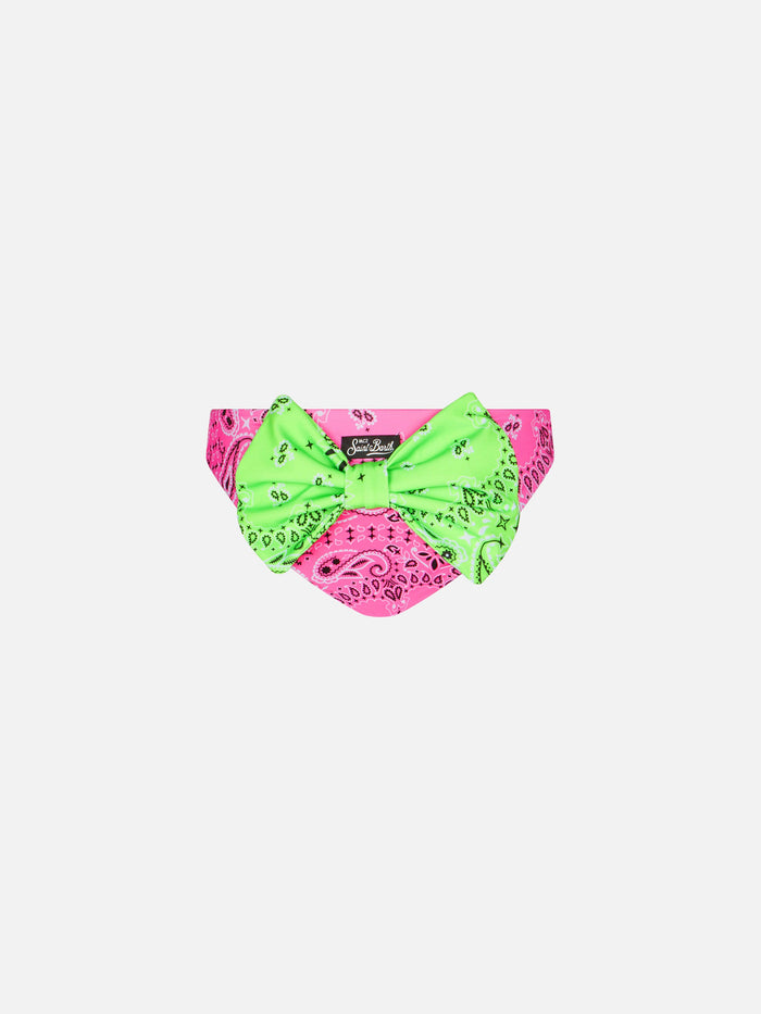 Swim Briefs Madame With Pink Bandana Print Bottom