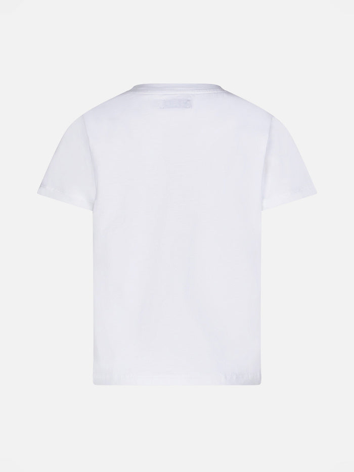 Girl T-Shirt With St. Barth Jarrive Hello Kitty | Special Edition White