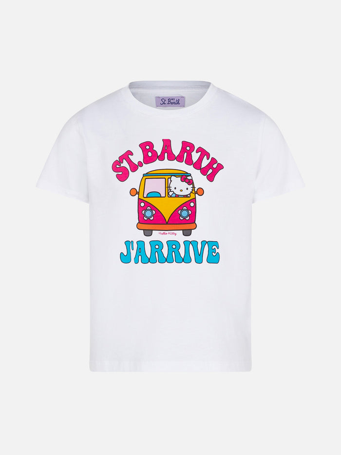 Girl T-Shirt With St. Barth Jarrive Hello Kitty | Special Edition White
