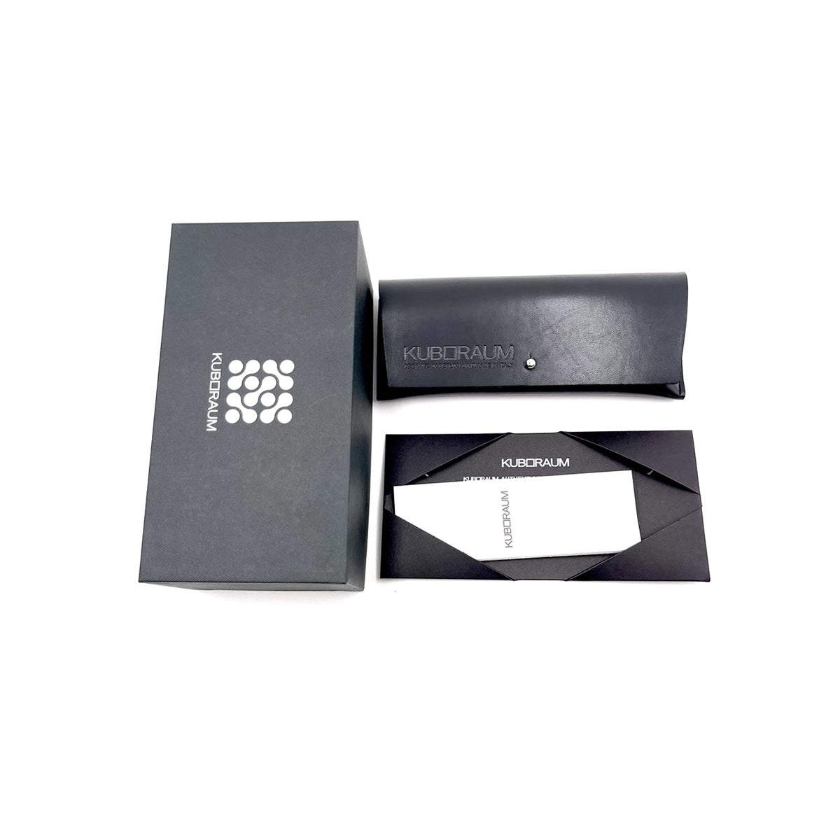 Kuboraum Maske J5 BS Black Shine Grey Nero Acetato Mazzucchelli Occhiali Da Vista