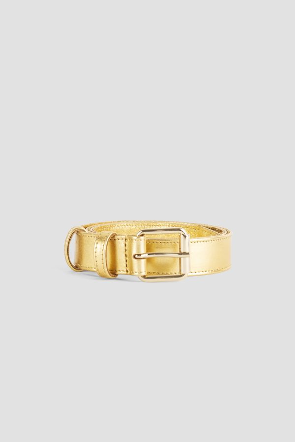 Comme Des GarçOns Wallet Leather belt in gold