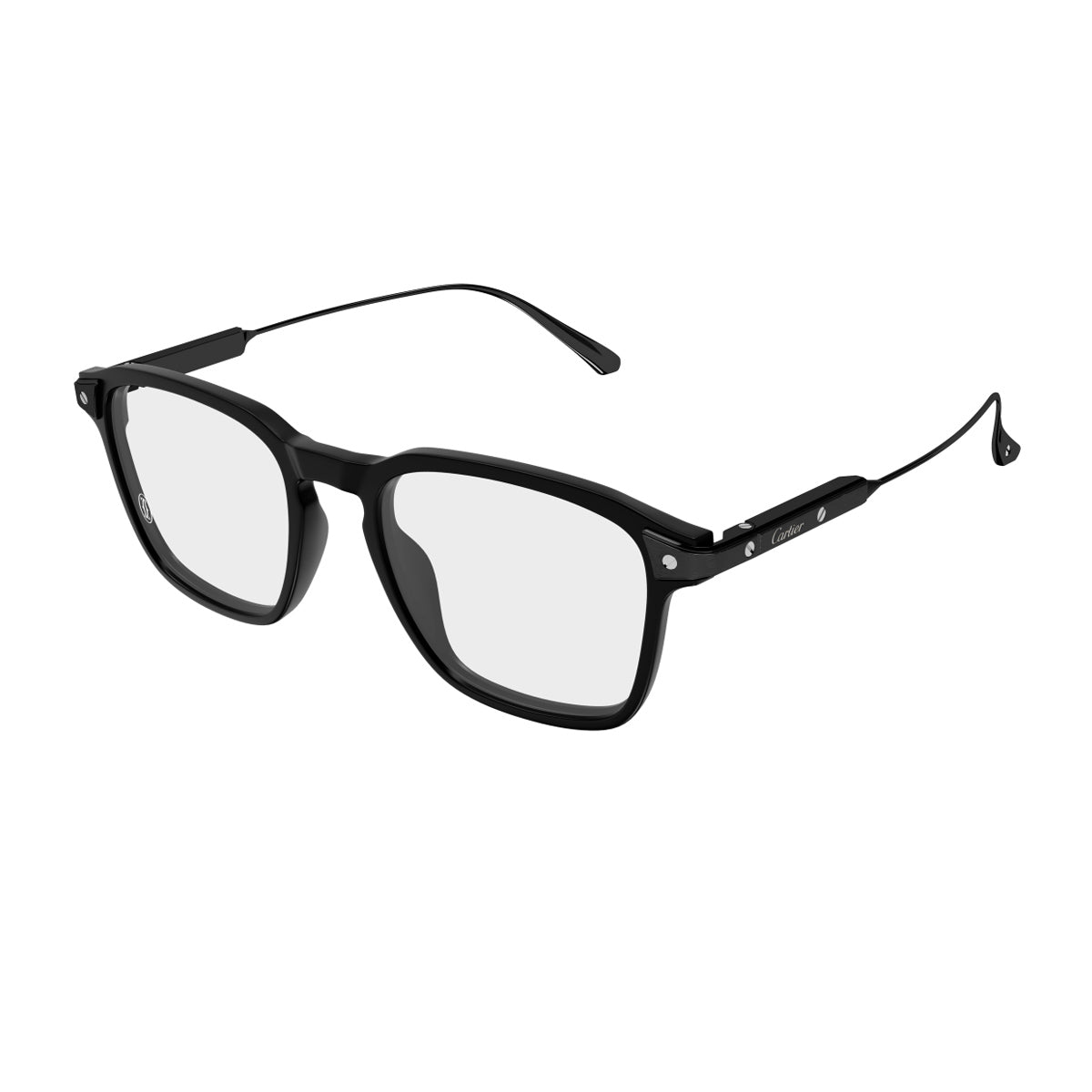 Cartier CT0611O Santos de 003 Black Matte Recycled Acetate/titanium Occhiali Da Vista