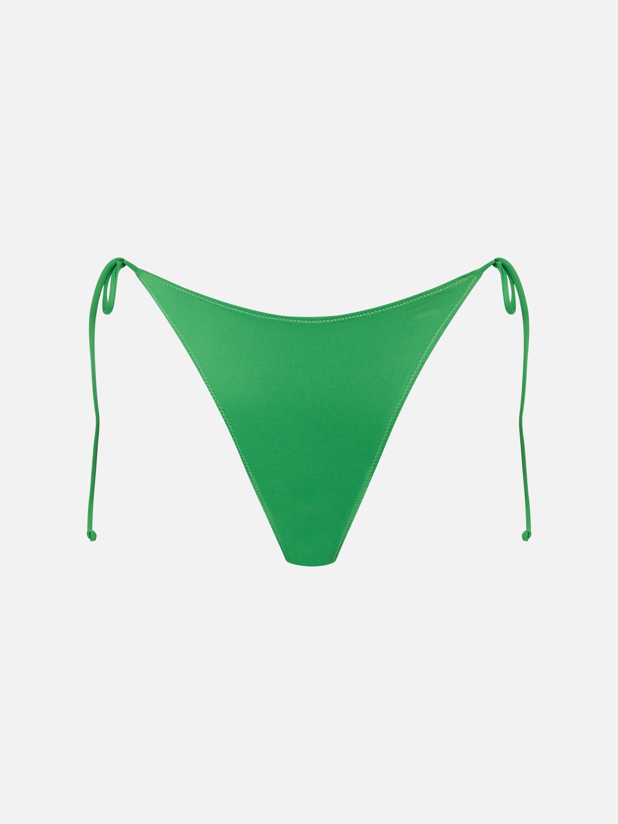 Green Marielle Swim Briefs With Side Laces Bottom