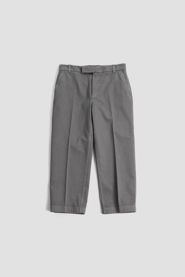 Thom Browne Brushed cotton canvas trousers in gray