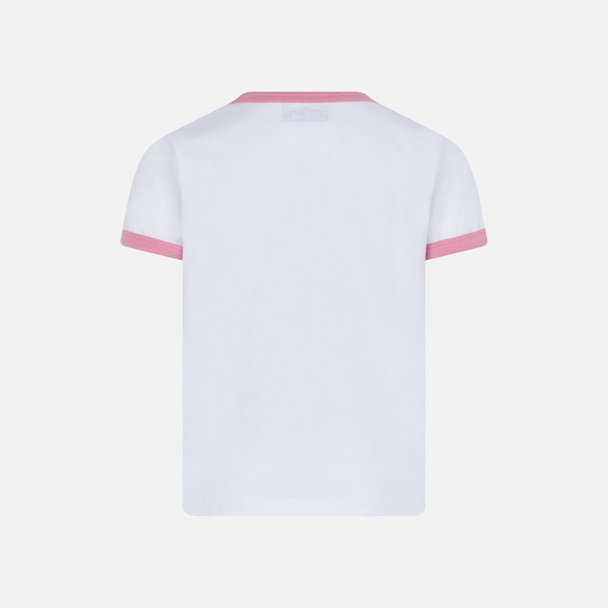 Girl Cotton T-Shirt With St. Barth Groovy Print White