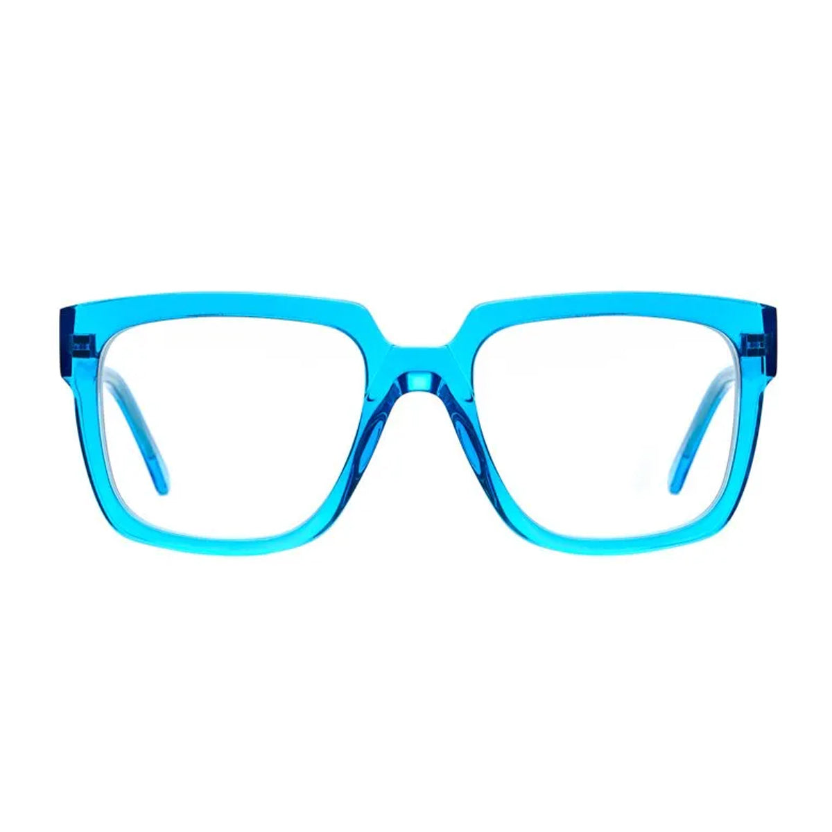 Kuboraum Maske K3 EB Electric Blue Turchese Acetato Mazzucchelli Occhiali Da Vista