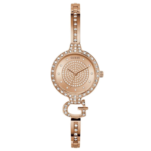 Guess Stainless steel case watch in rose gold