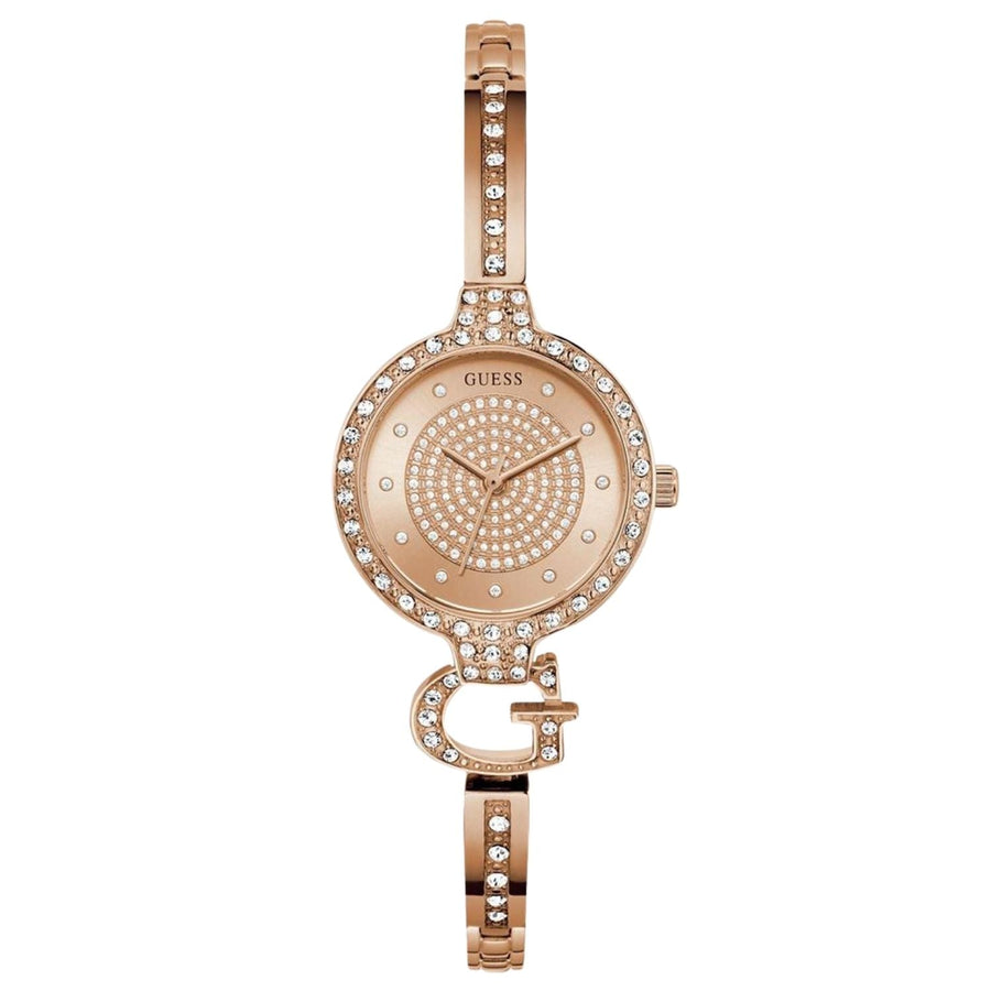 Guess Stainless steel case watch in rose gold