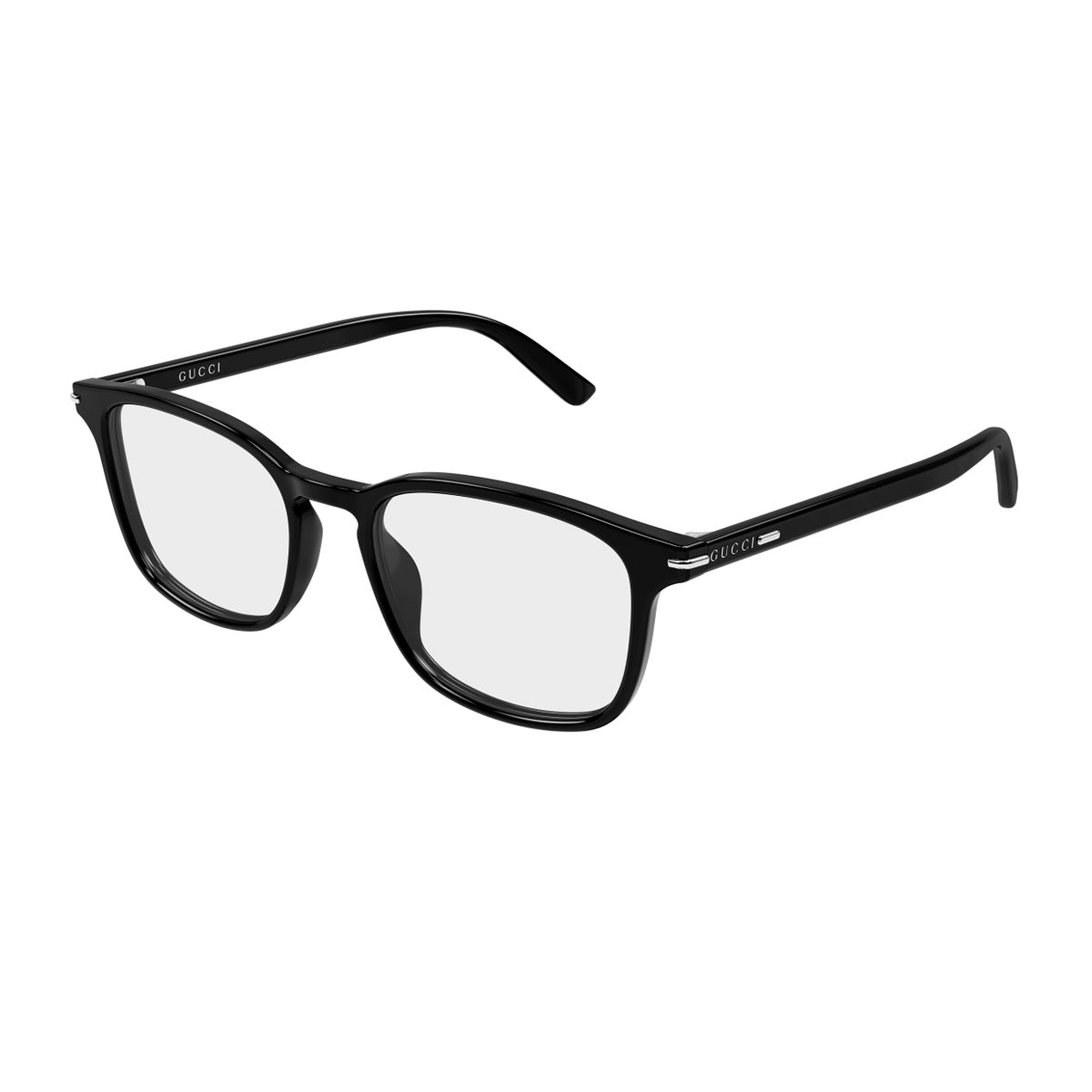 Gucci GG2129O Linea Institutional Logo 001 Black Nero Recycled Acetate Occhiali Da Vista
