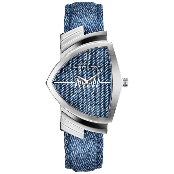 Hamilton Stainless steel case watch in blue