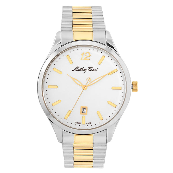 Mathey Tissot Mens Urban Metal White Watch