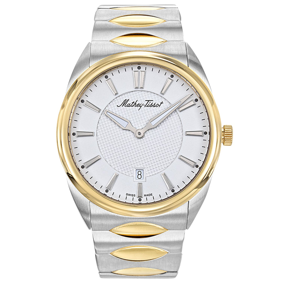 Mathey Tissot Mens Classic White Watch