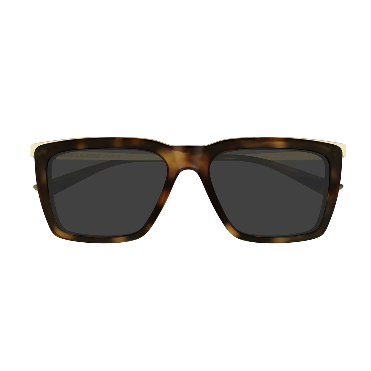 Saint Laurent SL 765 Linea Logo 004 Havana Gold Grey Acetate/metal Occhiali Da Sole