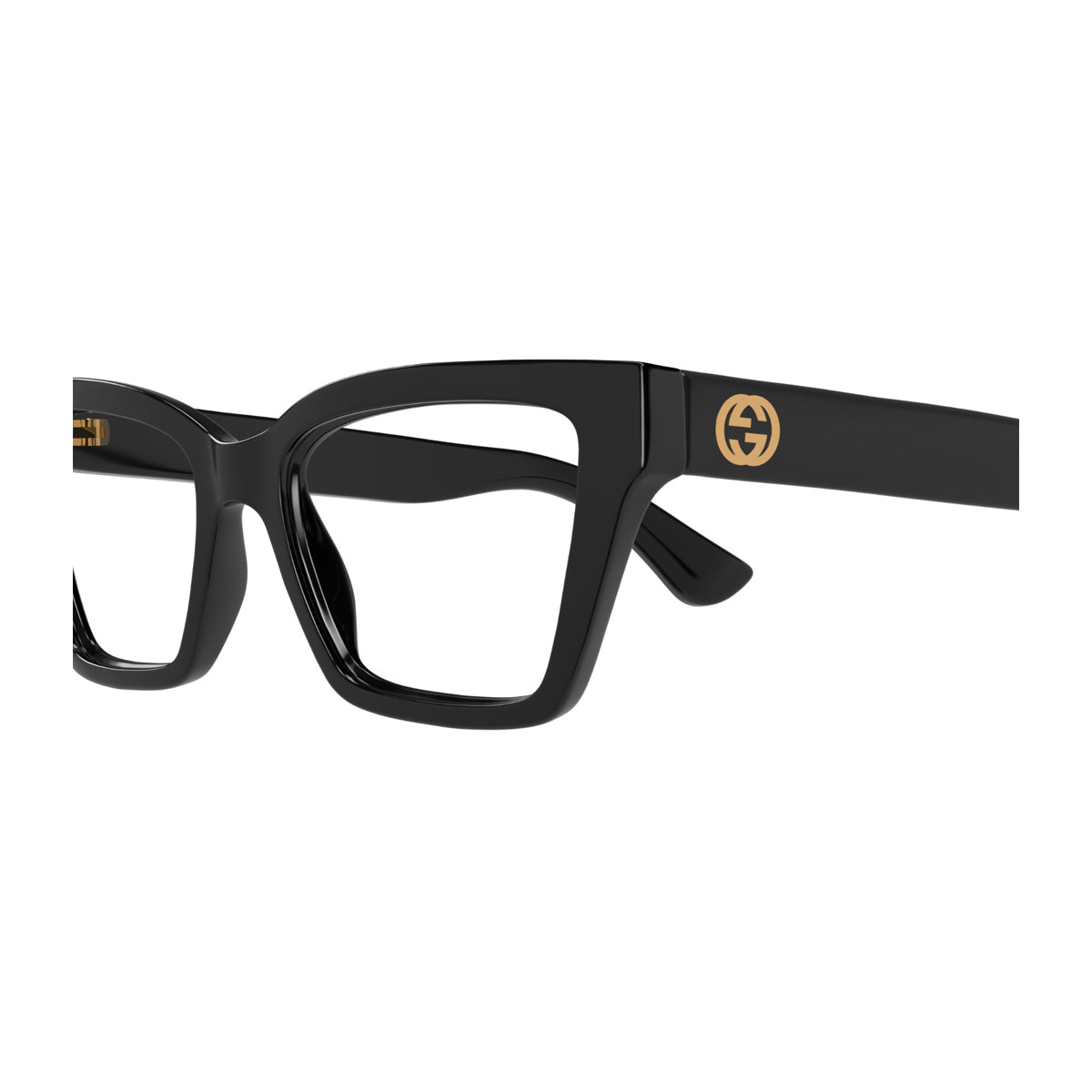 Gucci GG1715O Linea GG LOGO 001 Black Nero Acetate Occhiali Da Vista