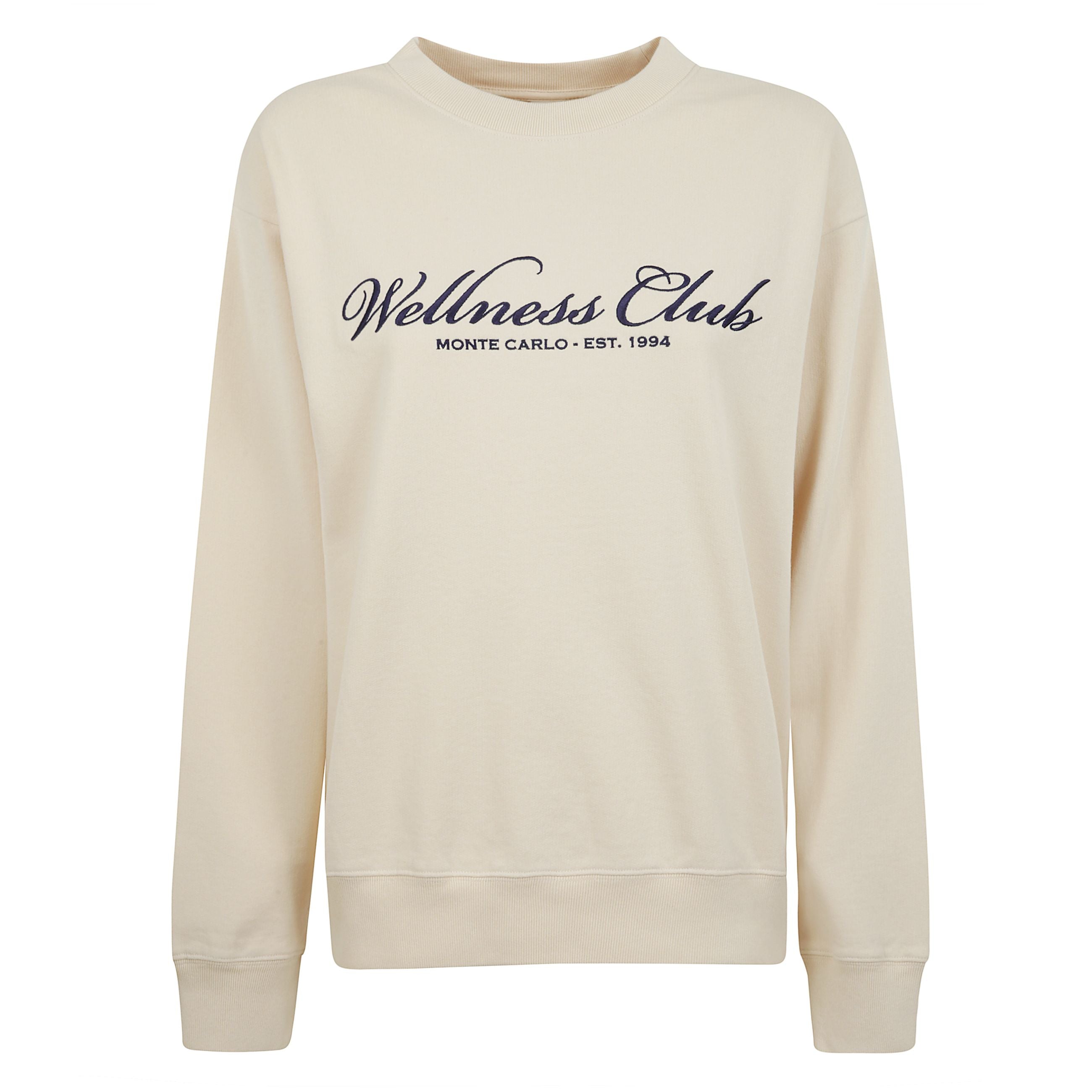 Wellness Club Crewneck Sweatshirt Cream Felpa