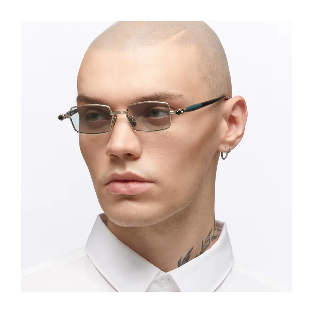 Kuboraum Maske P73 LGM Light Gold-Musk-Black Oro Acetate/metal Occhiali Da Sole