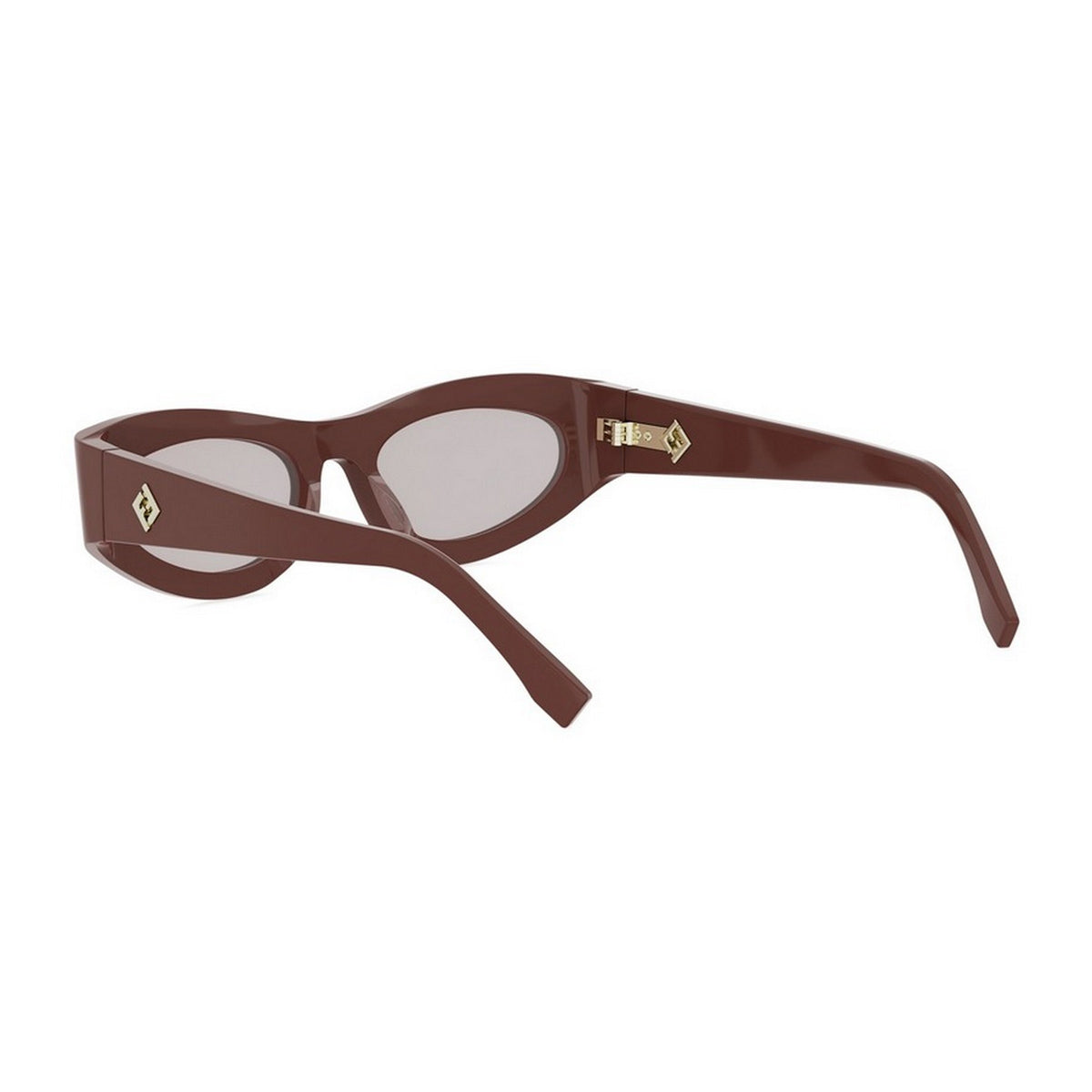 Fendi FE40177U FF Diamonds 66C Rosso Bordeaux Acetate Occhiali Da Sole