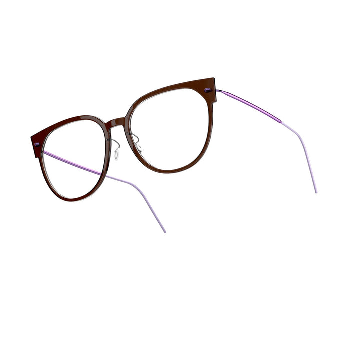 N.o.w. 6634 C10 - P77 Marrone Acetate/titanium Occhiali Da Vista