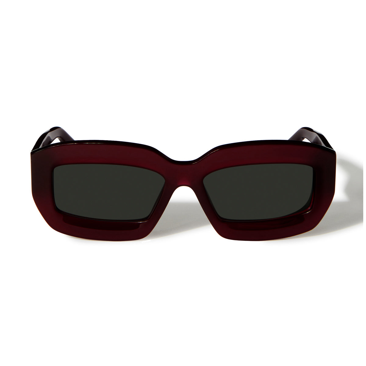 Off White OERI138 CHARLOTTE 2807 Burgundy Dark Grey Rosso 1005 Acetate Occhiali Da Sole