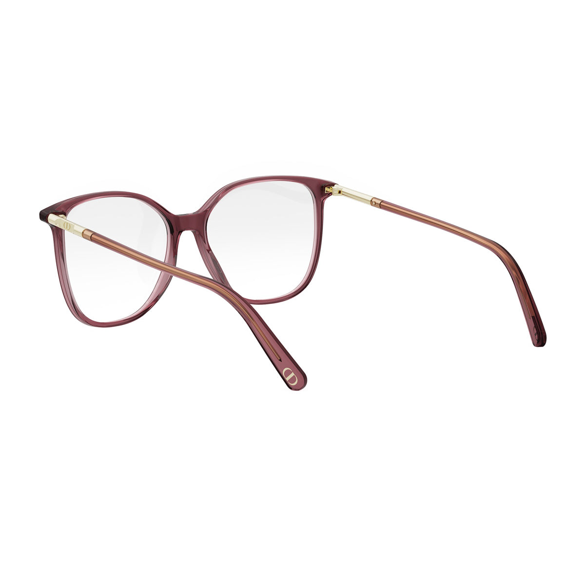 MINI CD O B6I 3500 Transparent Bordeaux Rosso Acetate Occhiali Da Vista