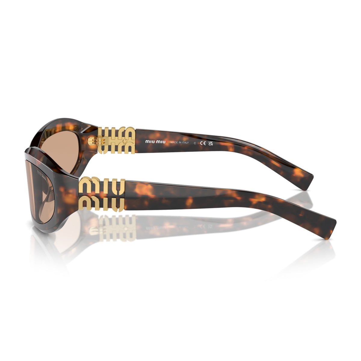 Miu 0MU 14ZS 14L90H Havana Miele Marrone Acetate Occhiali Da Sole