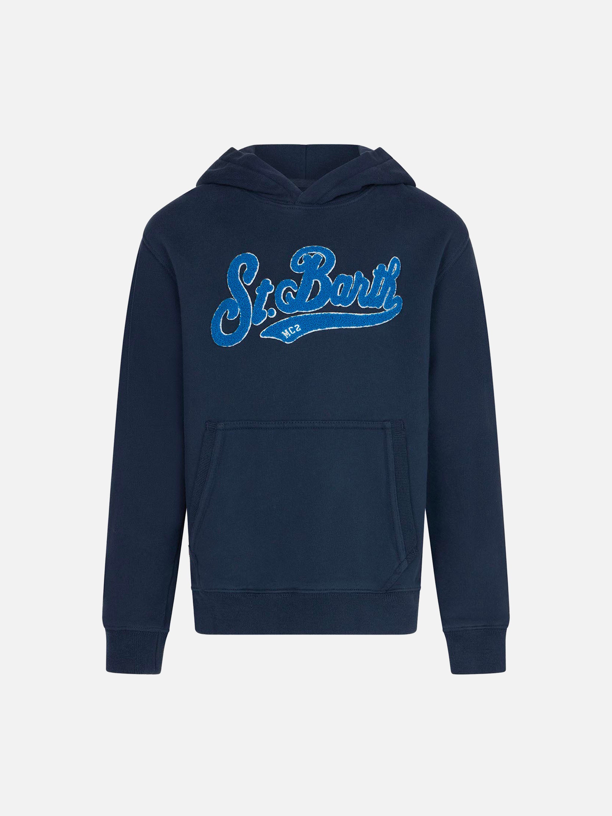 Boy Navy Blue Hooded Sweatshirt