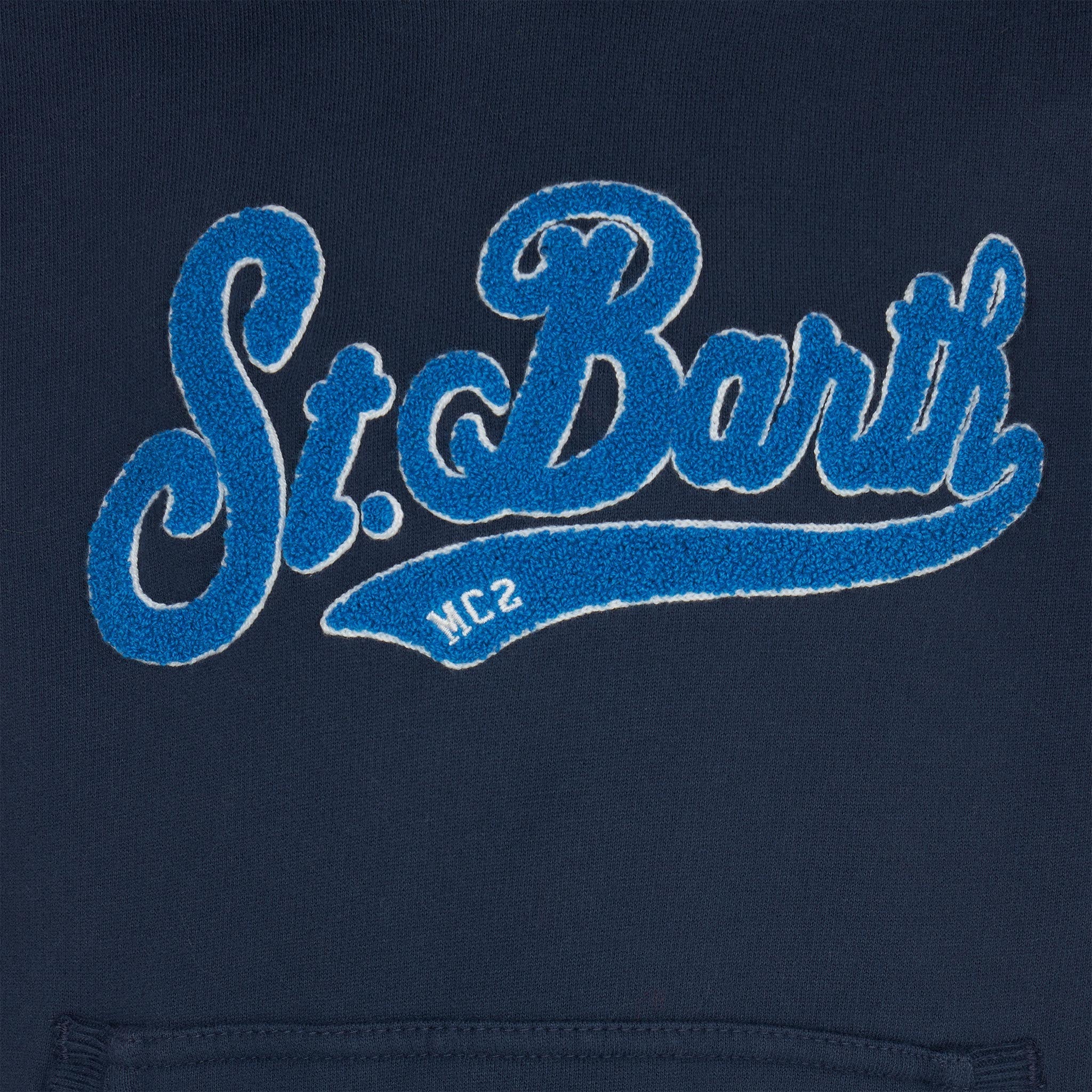 Boy Navy Blue Hooded Sweatshirt __single__