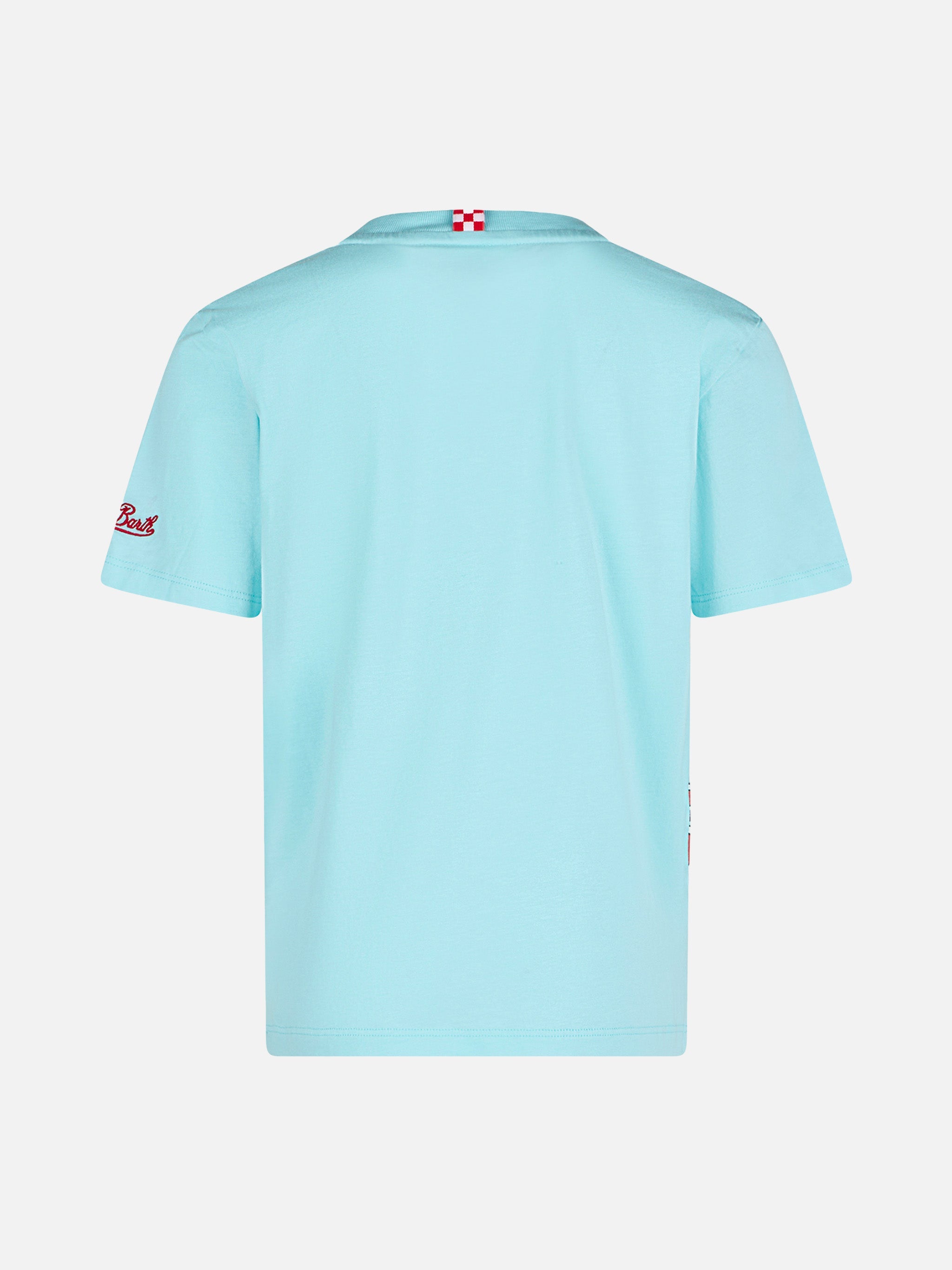 Boy Water Green Cotton T-Shirt With Hot Wheels Print | Special Edition