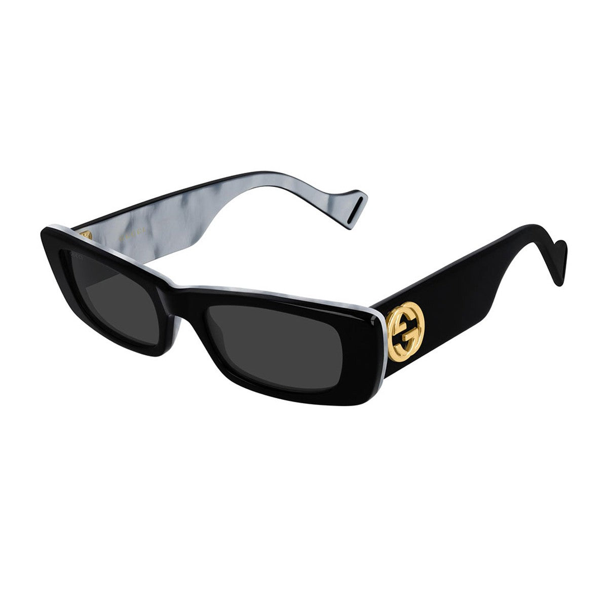 GG0516S 001 Nero Celluloid Occhiali Sole