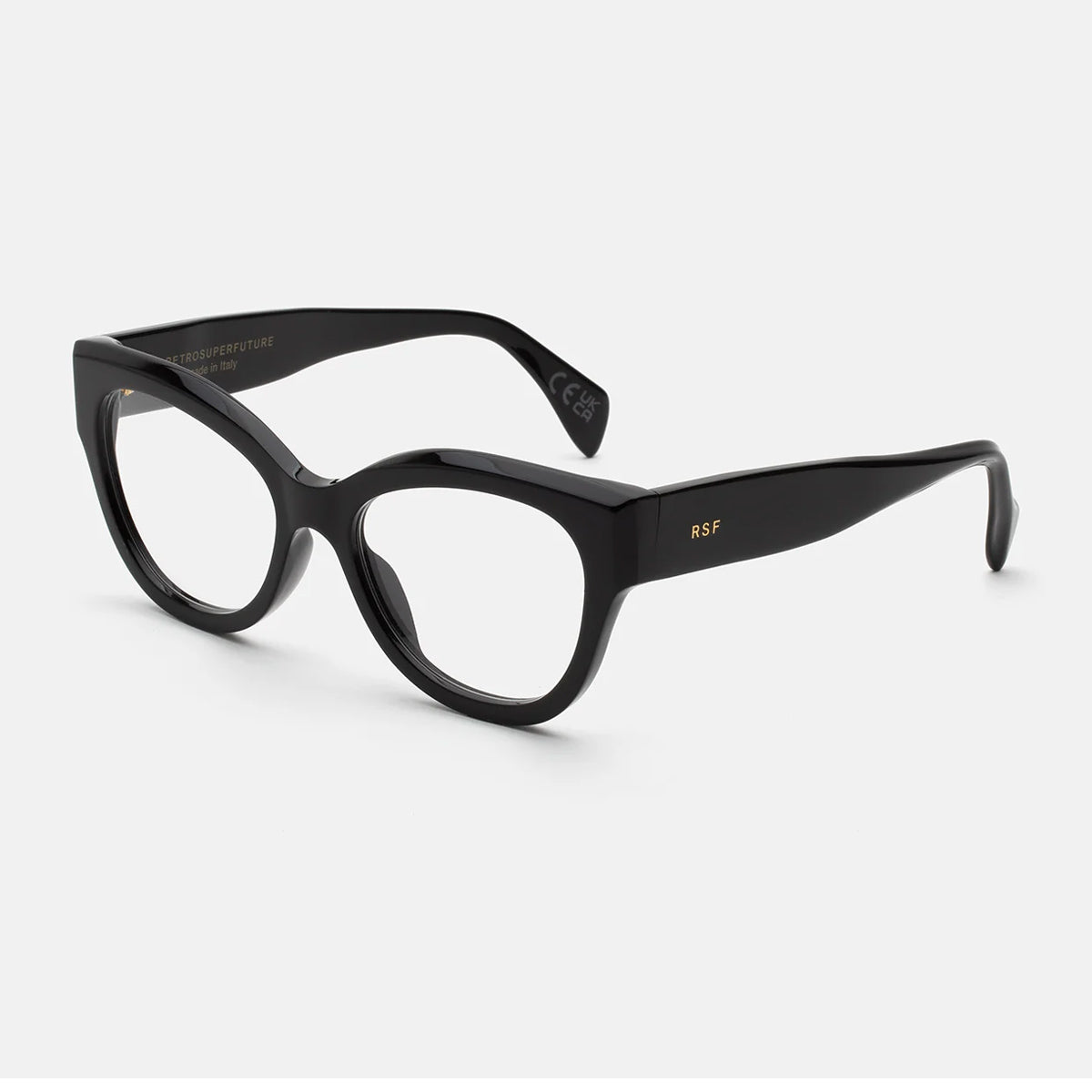 Retrosuperfuture NUMERO 126 BLACK Nero Acetate Occhiali Da Vista