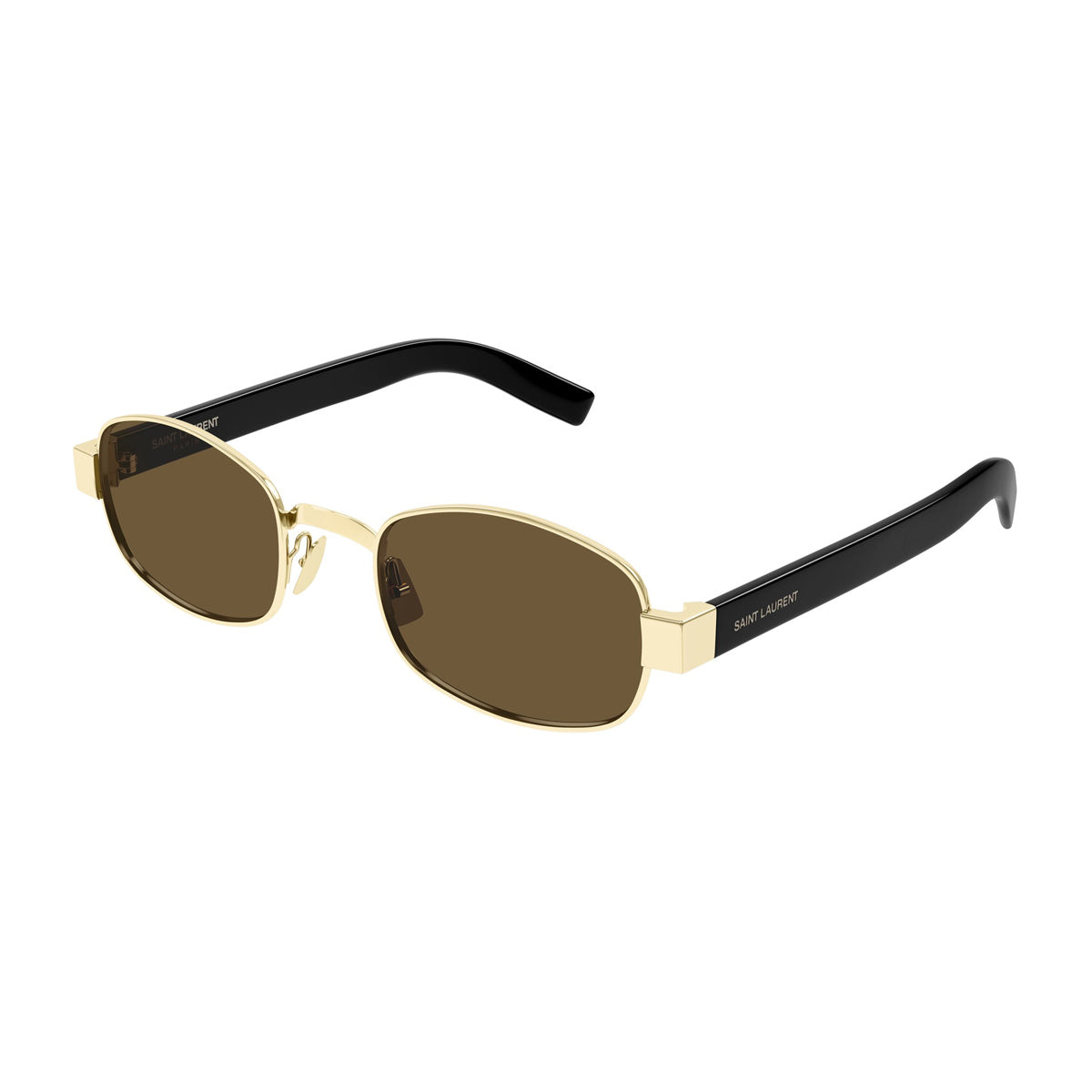Saint Laurent SL 706 Linea Logo 001 Gold Black Brown Oro Acetate/metal Occhiali Da Sole