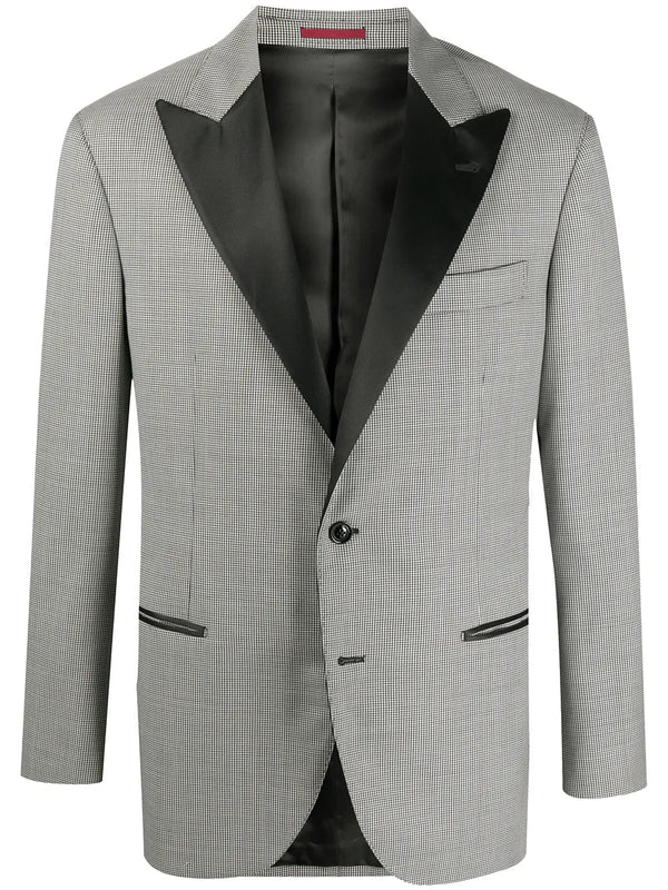 Brunello Cucinelli Single-Breasted Fitted Blazer Grey Clothing