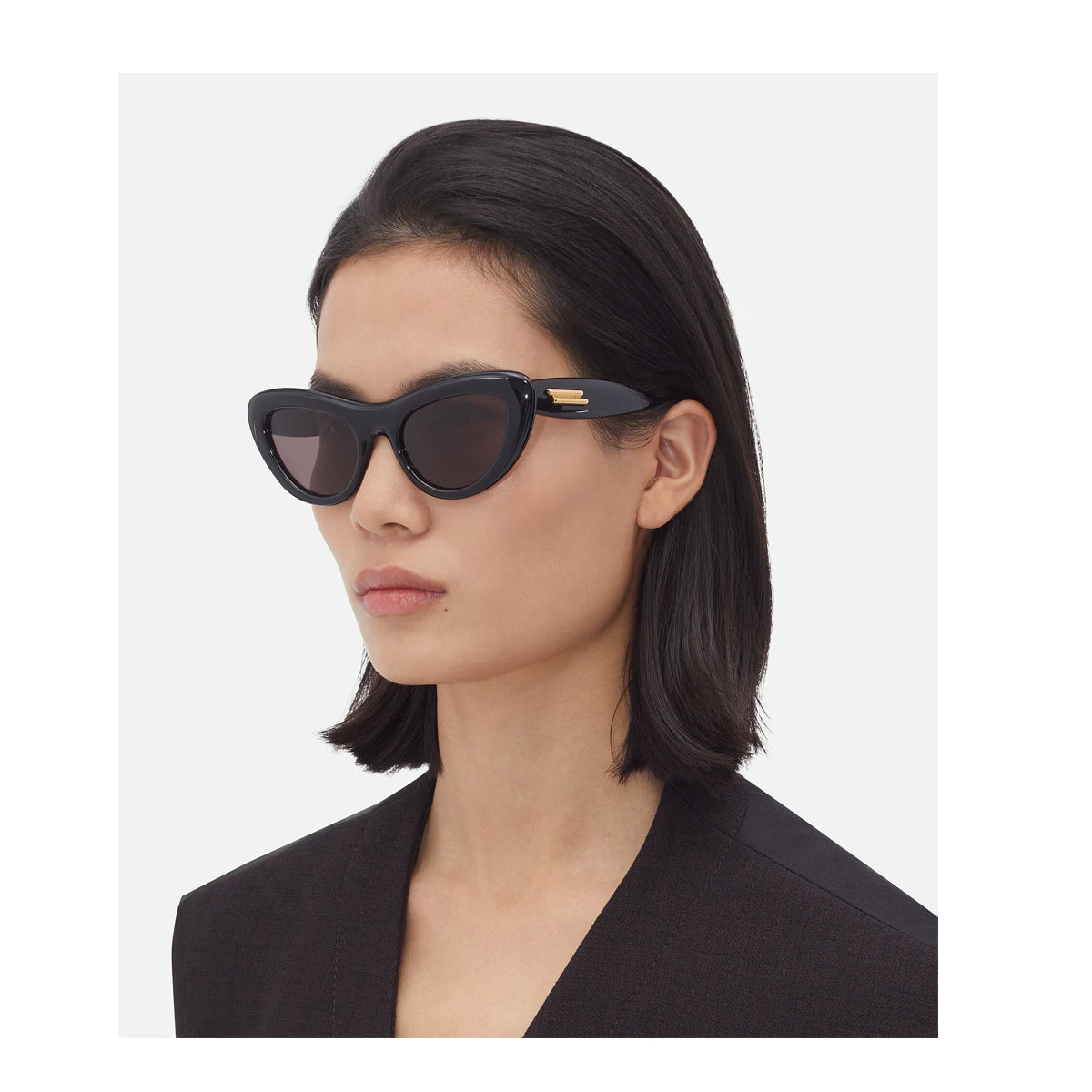 BV1282S LINE NEW CLASSIC 001 Black Grey Nero Recycled Acetate Occhiali Da Sole