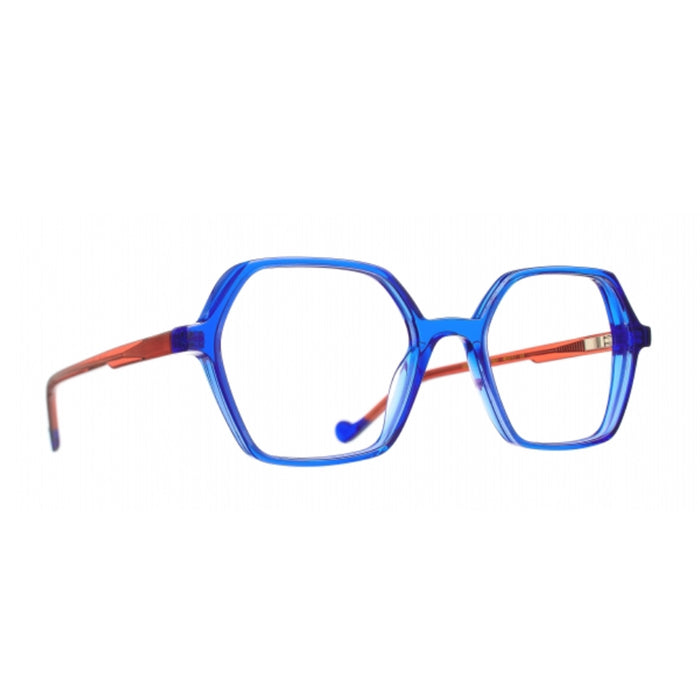 Caroline Abram Tete À Lunettes Mini Cutie Junior 1060 Blue Red Blu Acetate Occhiali Da Vista