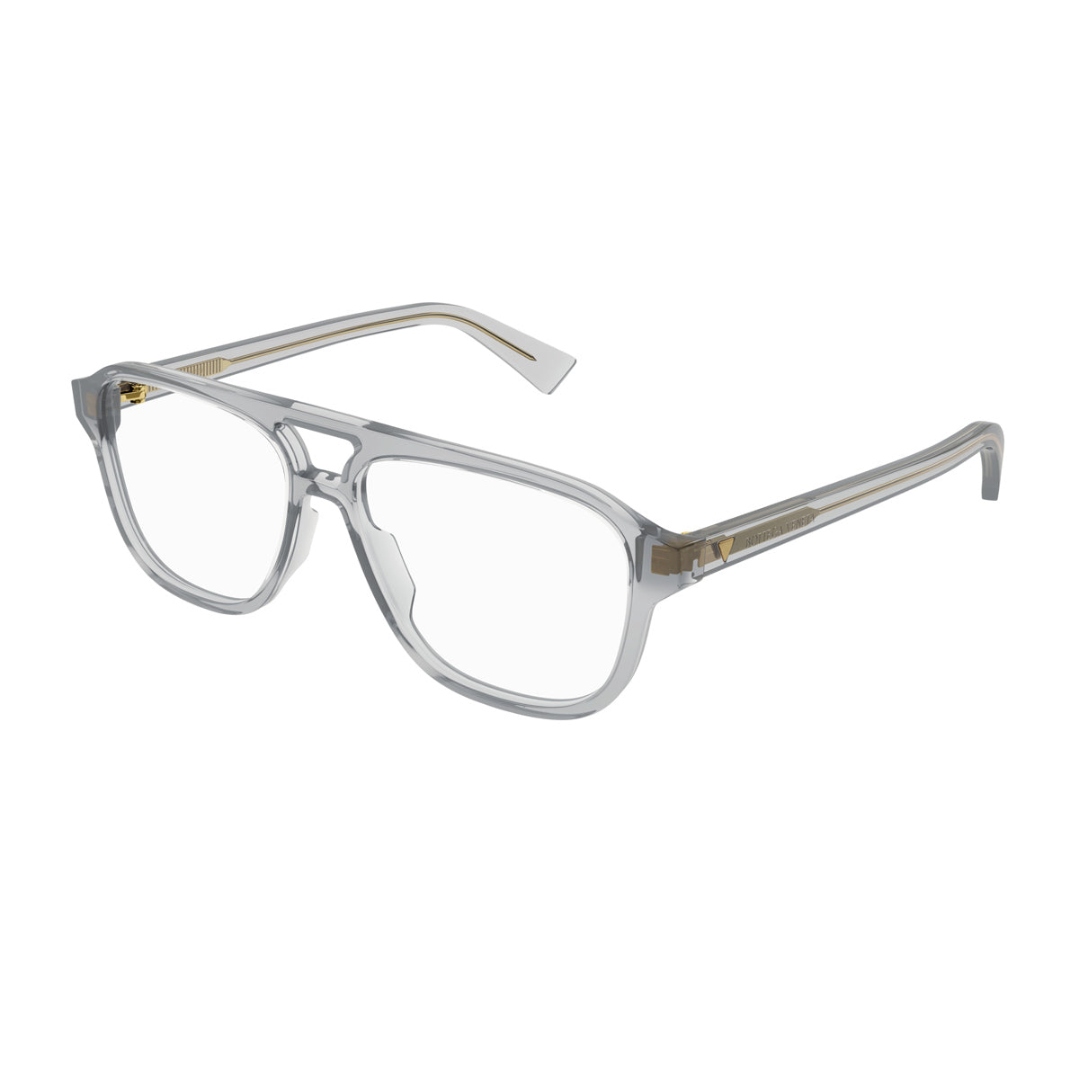 Bottega Veneta BV1294O Linea New Classic 004 Grey Trasparent Grigio Acetate Occhiali Da Vista