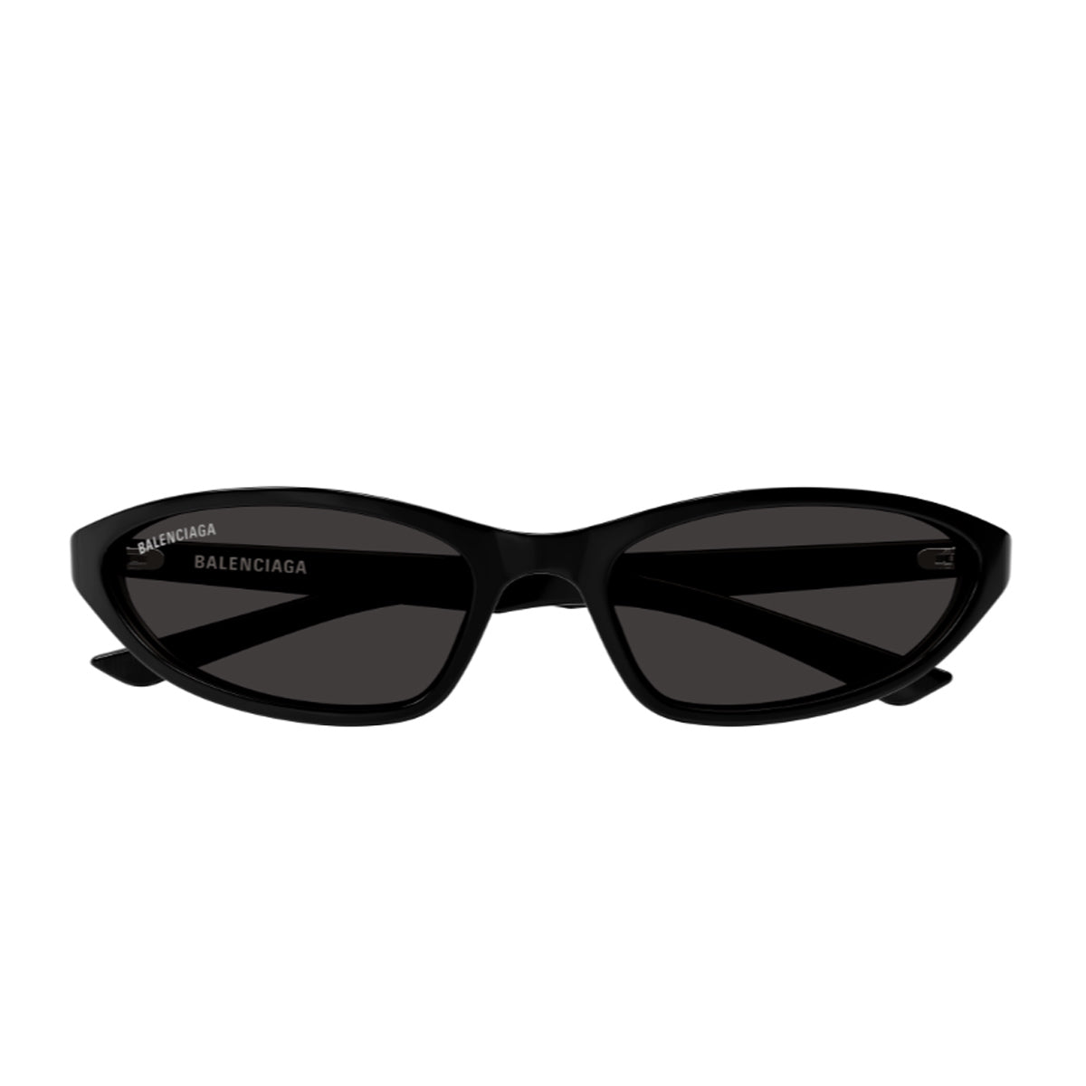 Balenciaga BB0402S Neo Oval 2.0 Linea Everyday 001 Black Grey Nero Recycled Acetate Occhiali Da Sole