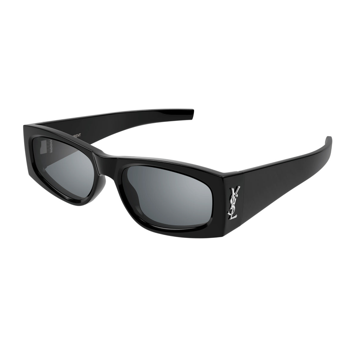 Saint Laurent SL M140 Linea Monogram 002 Black Silver Nero Acetate Occhiali Da Sole
