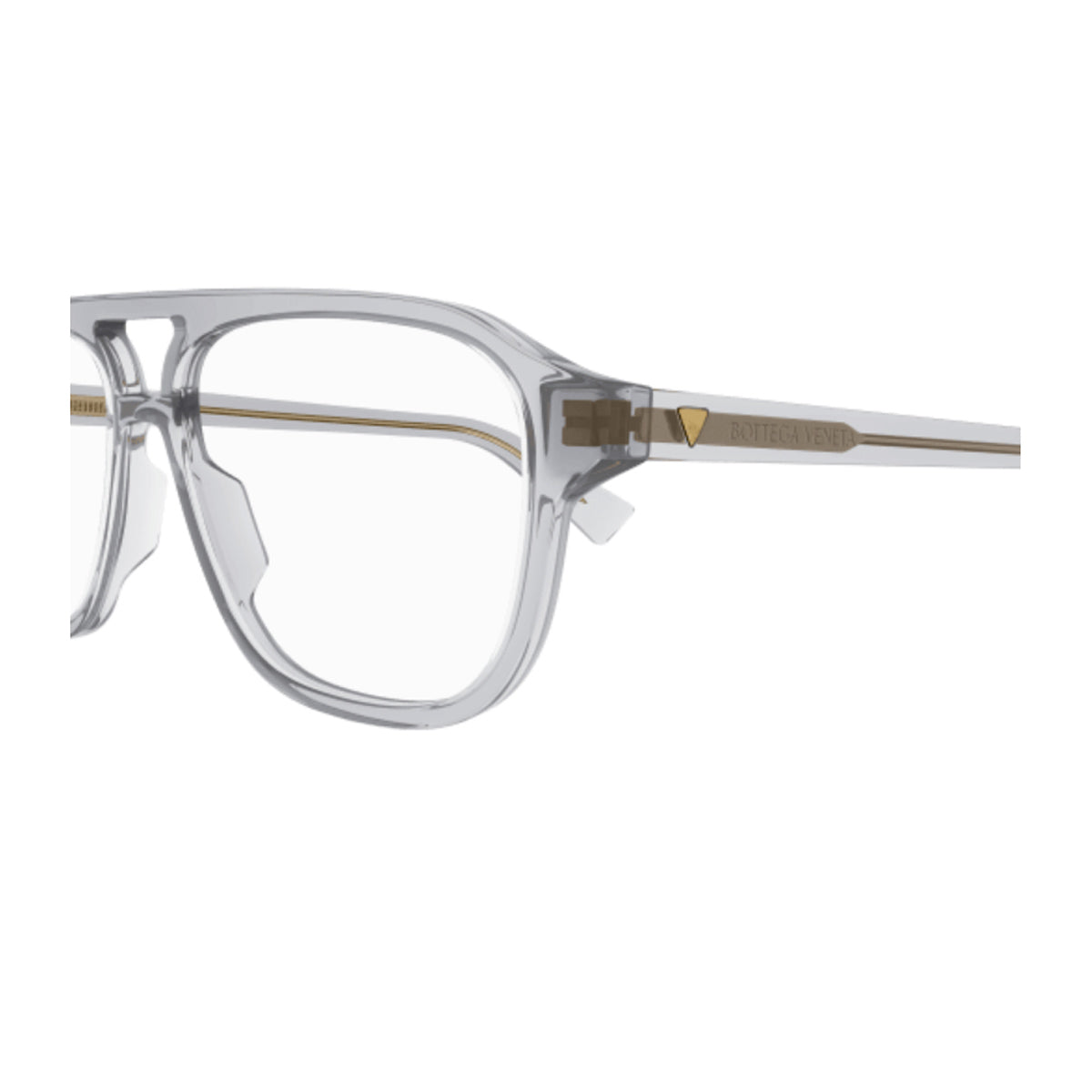 Bottega Veneta BV1294O Linea New Classic 004 Grey Trasparent Grigio Acetate Occhiali Da Vista
