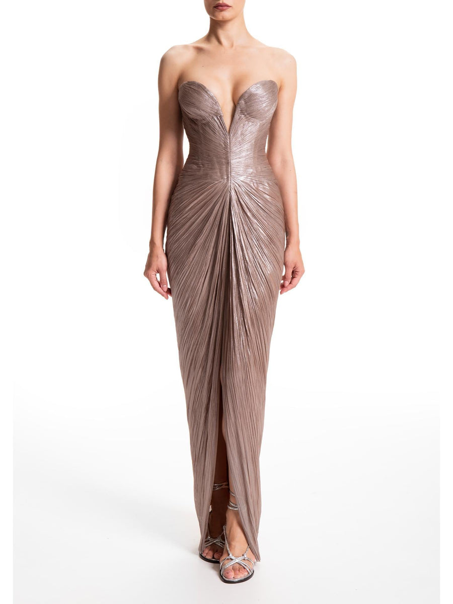 Dress Alessandra Antique Pink Silk