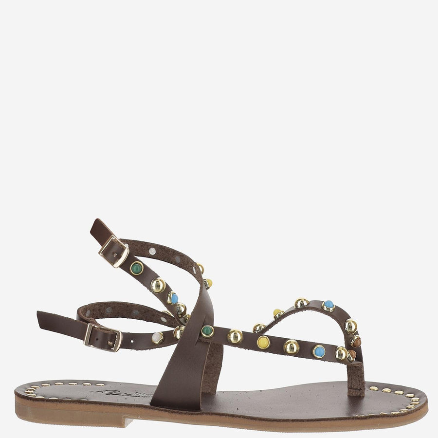 Leather Sandal Naxos Brown