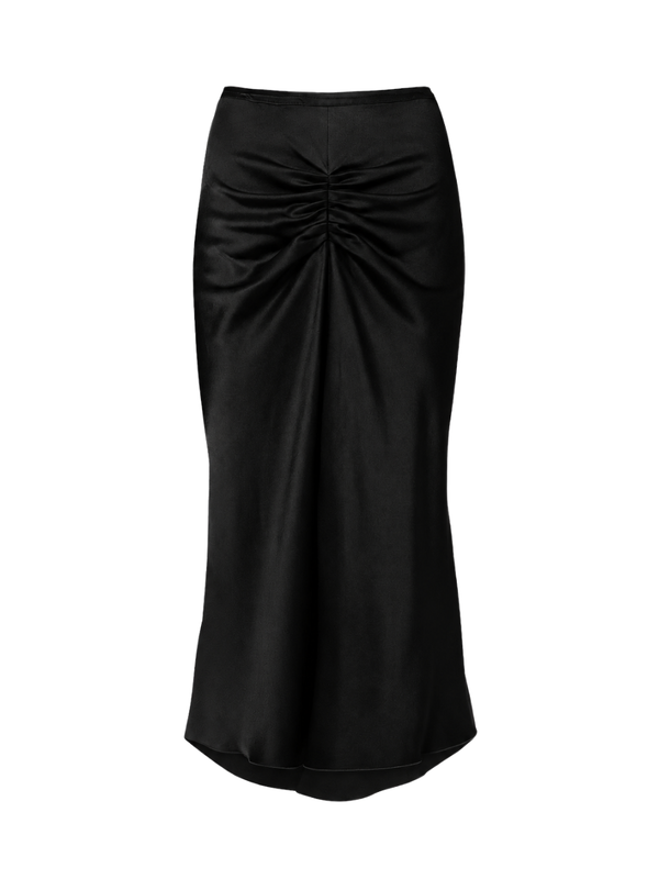 Midi Skirt Bela Grey Acetate