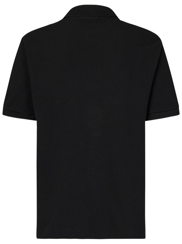 Polo Shirt L.12.12 Black Cotton