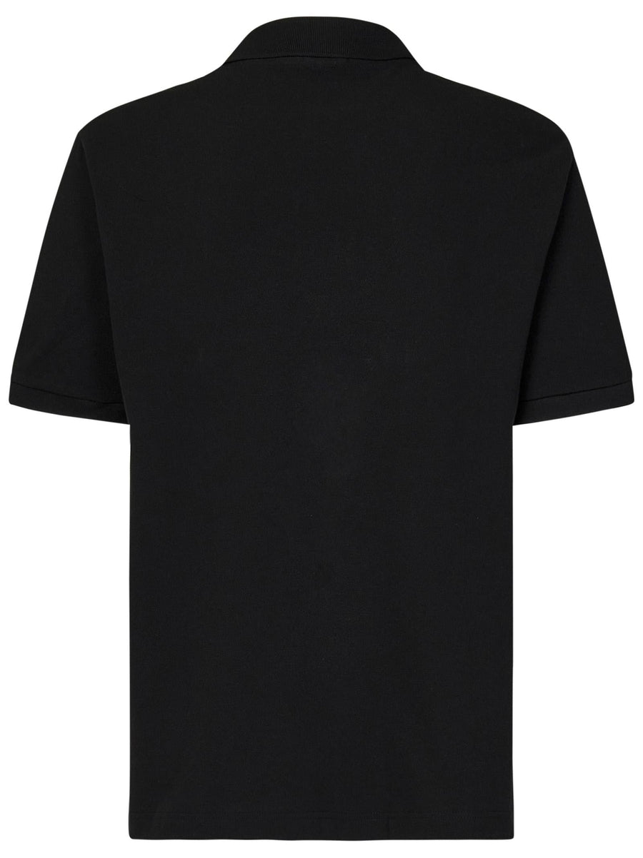 Polo Shirt L.12.12 Black Cotton