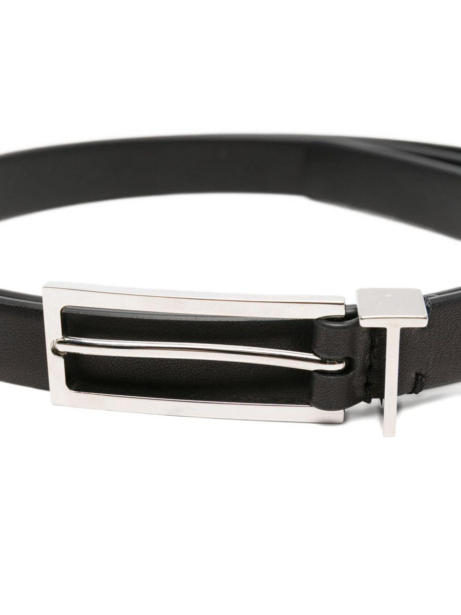 Leather Belt T Loop Black